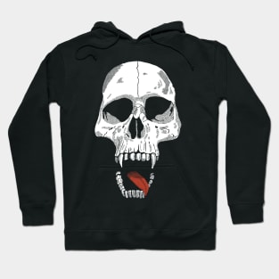 white demon skull Hoodie